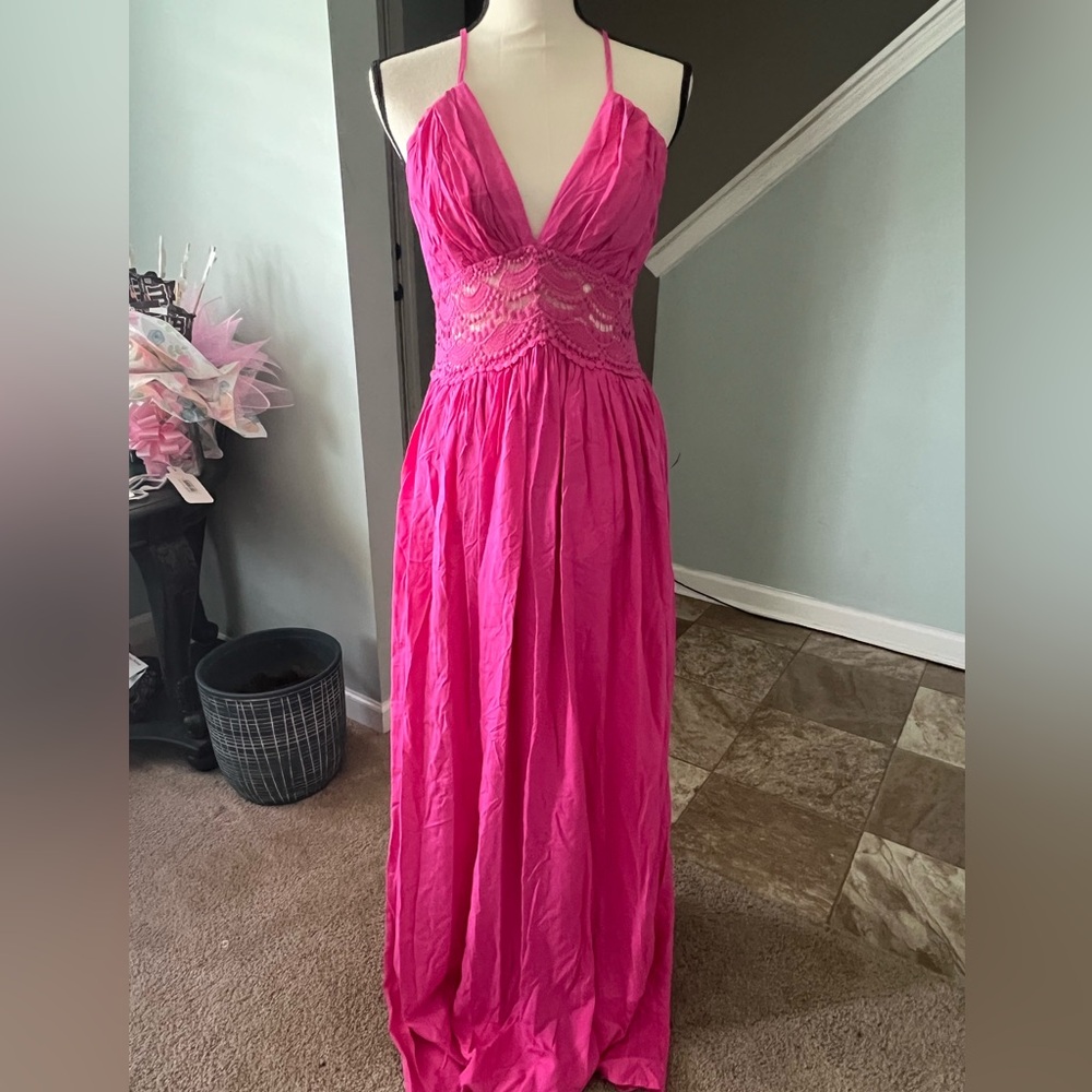 Miss Avenue pink maxi dress with tags